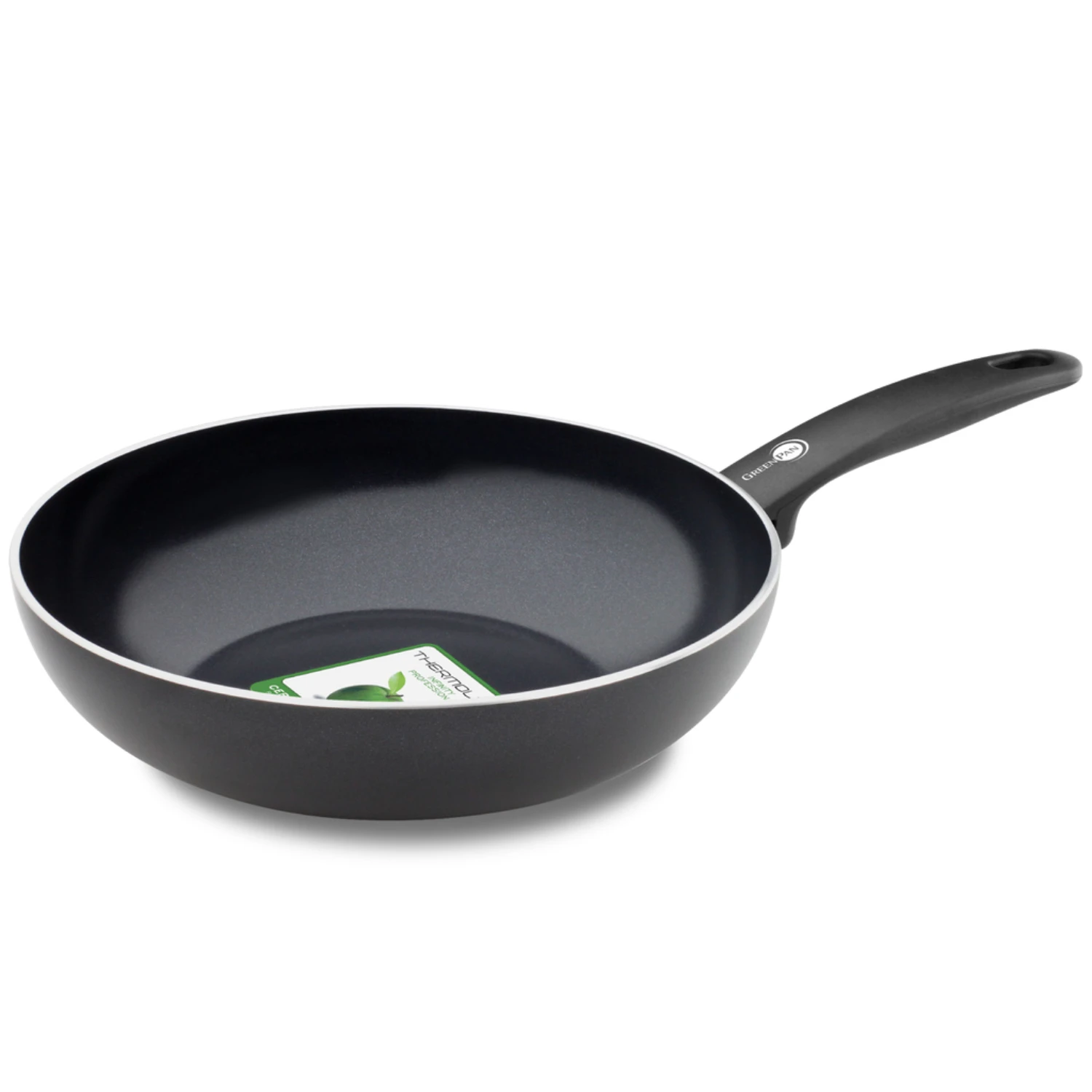 GreenPan Cambridge Black Wokpan Ø28 Cm (voor Alle Warmtebronnen) 3 GreenPan Cambridge Black Wokpan Ø28 Cm (voor Alle Warmtebronnen)