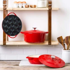 BK Bourgogne Braadpan Ø28 Cm Chili Red -Patisse Verkoop 102 4571 3 1 1