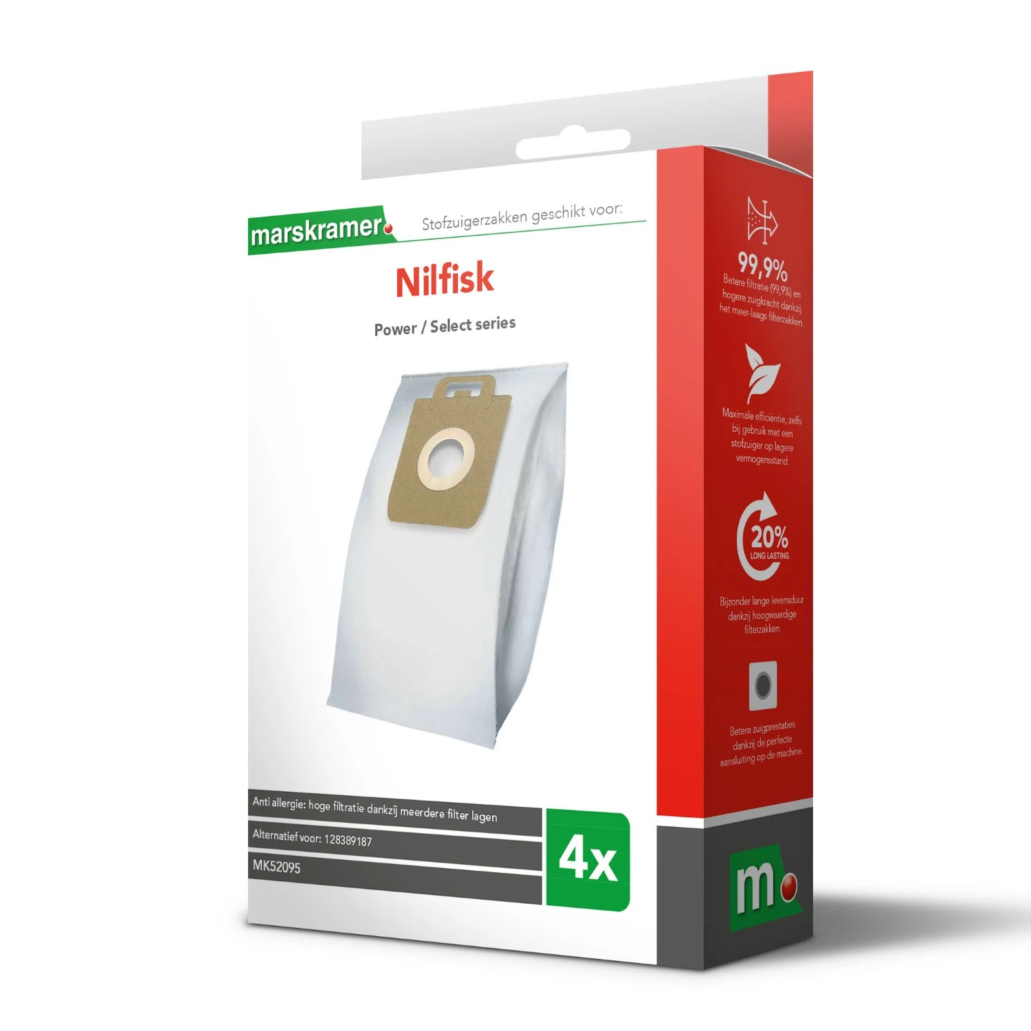 Stofzuigerzakken Nilfisk Power Select Series 3 Stofzuigerzakken Nilfisk Power Select Series